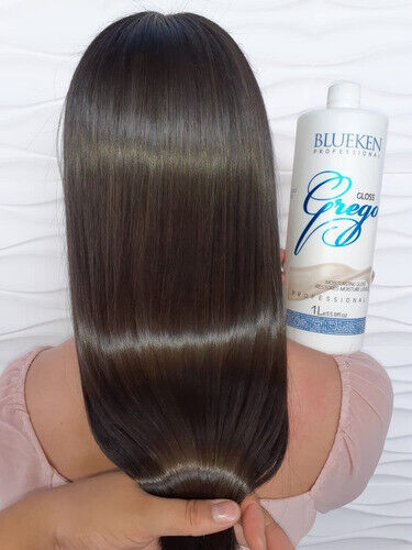 Blueken Grego Gloss - Cepillo progresivo para alineación del cabello, reductor de volumen, 1 L/33 oz