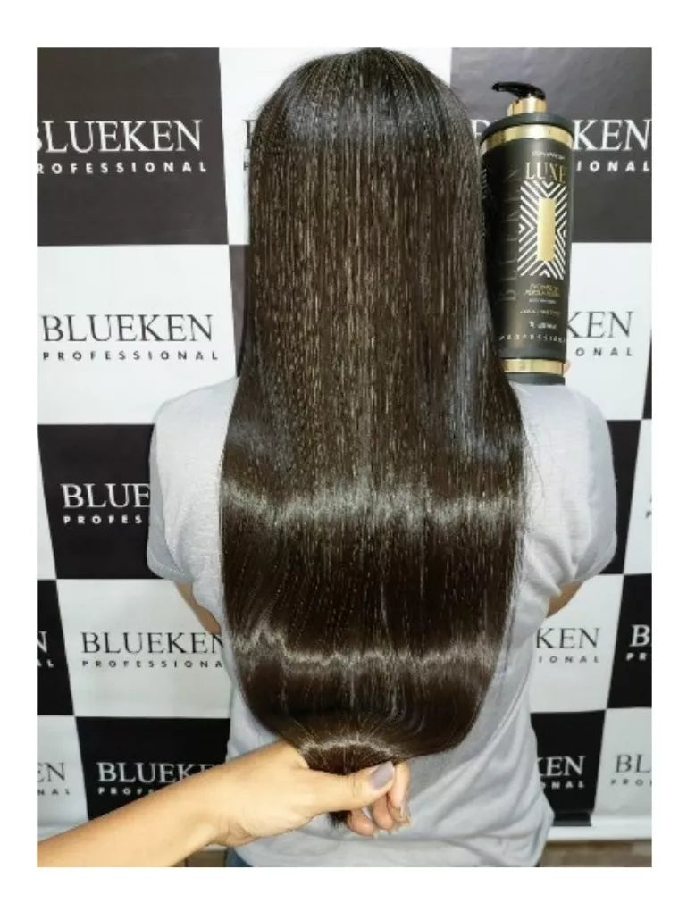 Blueken Luxe Alisado Semi Definitivo Volumen Brasileño Blowout 1L