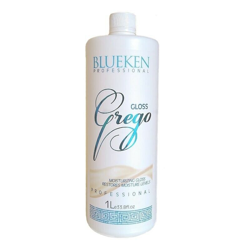 Blueken Grego Gloss - Cepillo progresivo para alineación del cabello, reductor de volumen, 1 L/33 oz