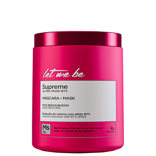 Let Me Be Btox Capilar Supremo 1kg/Reduce Volumen - Let me Be | Tratamiento de Queratina Brasileña | Cabello B-tox| Sistema Alisador Alisado