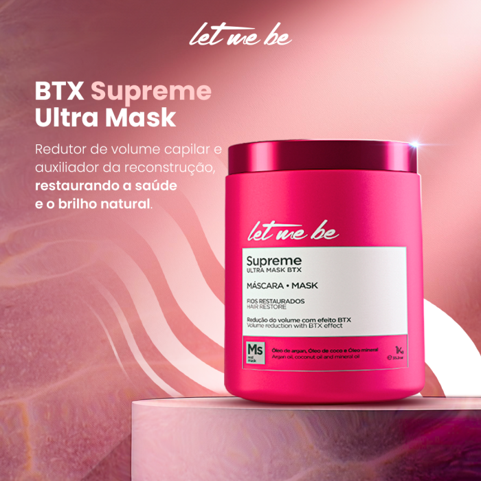 Let Me Be Btox Capillary Supreme 1kg | Volume Reducing Hair B-tox | Brazilian Keratin Treatment