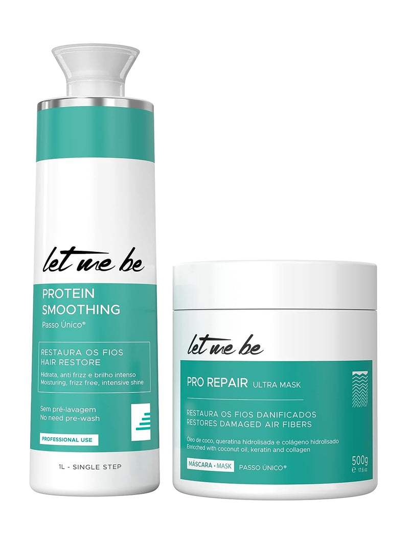 Kit Let Me Be Progressive Protein Smoothing 1 liter + B-tox Pro Repair 500ml/16.90fl.oz