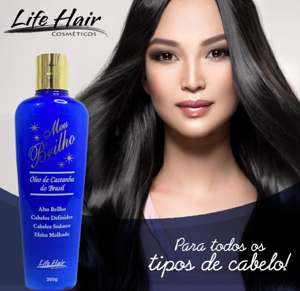 Life Hair My Shine Hair Finishing Cream 350g Leave In Defined Shiny Wet Effect