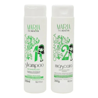 Bonequinha Escandalosa Orgánica Progresiva 2x300/ 2x10.1fl.oz - Bonequinha Escandalosa | Tratamiento de queratina brasileña 