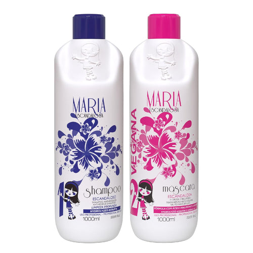 Bonequinha Escandalosa Kit de cepillo progresivo perfecto y de larga duración 2x1L/2x33.81fl.oz - Bonequinha Escandalosa| Tratamiento de queratina brasileña