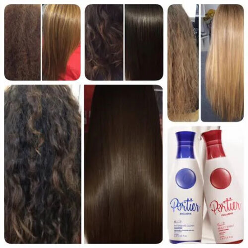 Portier Exclusive Progressive Brush Flat & Lined - Portier | Brazilian Keratin Treatment | Progressive Brush | Straightening Smoothing System