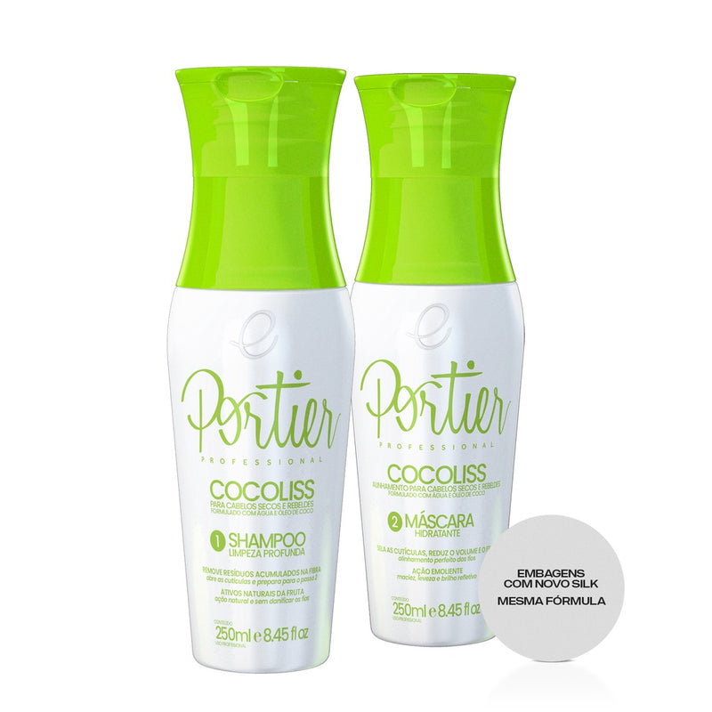 Portier CocoLiss Hair Realignment Moisturizing Baby 250ml/8.45fl.oz - Portier | Brazilian Keratin Treatment | Progressive Brush | Straightening Smoothing System