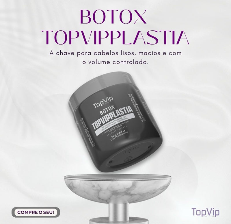 TOPVIPPLASTIA Top Vip Brazilian B-tox Keratin 500gr 15.9 oz