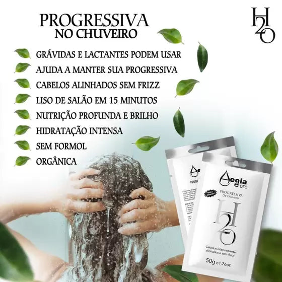 Frizz-free, smooth hair results after using Aegla Pro Shower Keratin Mask 50g