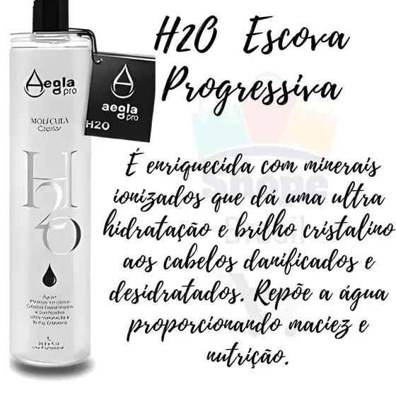 Gel de tratamiento brasileño H2o No Smoke cepillo progresivo para el cabello 300ml - Aegla Pro