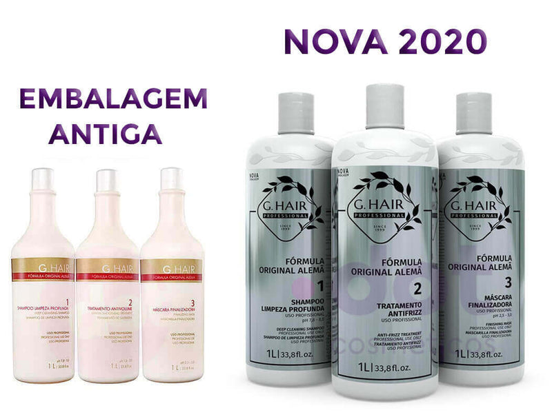 G.Hair Escova Progressiva Alemã que Trata Cabelos Danificados 3U - Ghair | Tratamento de Queratina Brasileira