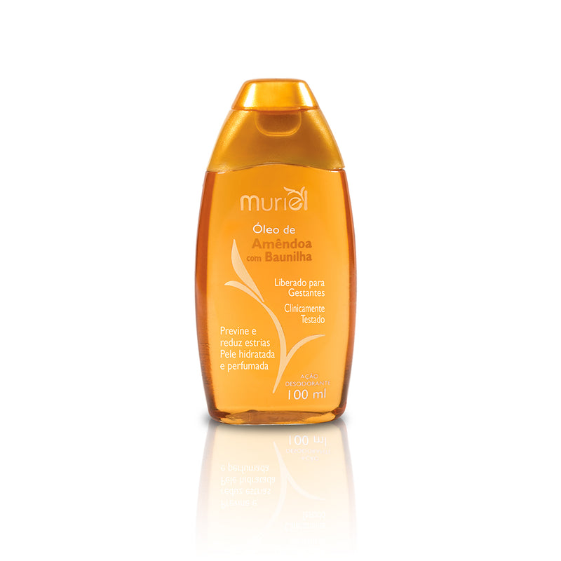 Muriel Almond Body Oil with Vanilla - 100ml hydrating body oil with deodorant action and vanilla scent