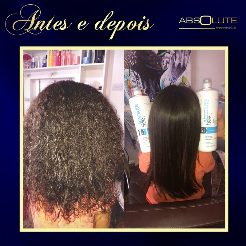 Brazilian keratin treatment with caviar and açaí for shine and hydration