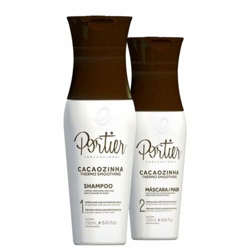 Portier Cacao Smooth and Bright Escova Progressiva Cacaozinha 250ml/8.45fl.oz - Portier | Tratamento de Queratina Brasileira | Escova Progressiva | Sistema de Alisamento Alisador