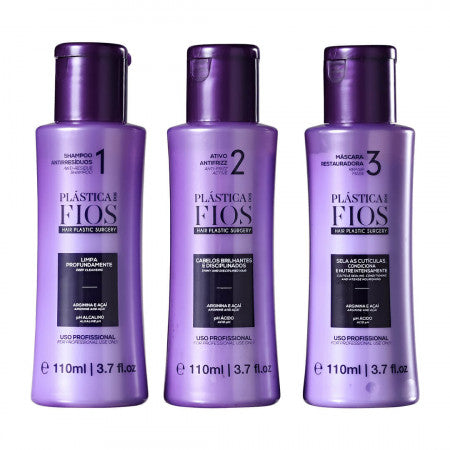 Cadiveu Plástica dos Fios Cuticle Sealing Kit 3x110ml - Brazilian Keratin Treatment for Frizz-Free Hair