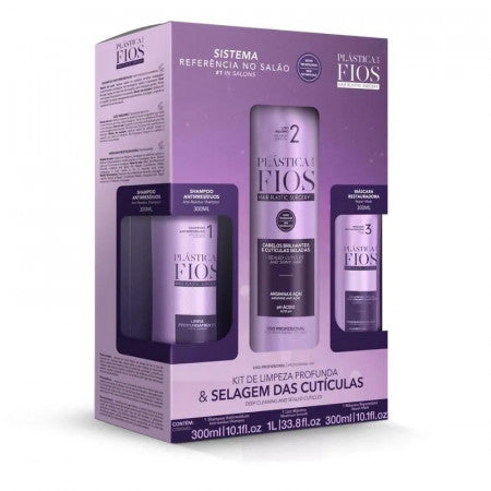 Cadiveu Plastica dos Fios Maximum Smooth Kit for long-lasting smooth and shiny hair