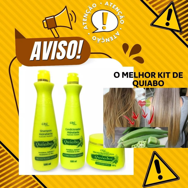 Kit de reconstrução de quiabo CDC 500 ml