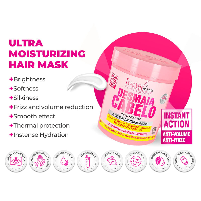 Benefits of using Forever Liss Faint Hair Mask - Reduced Frizz and Hydration