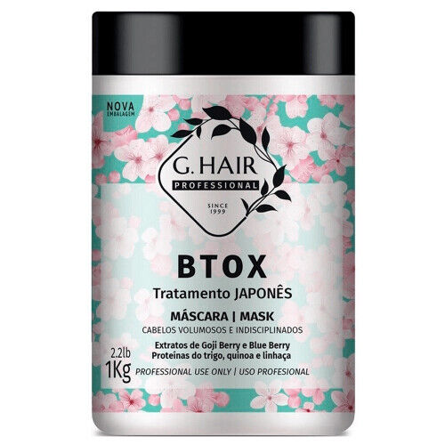 G.Hair Japanese Treatment B-Tox Mask 1kg for Hair Smoothing and Volume Control