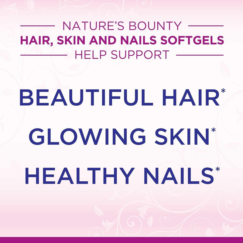 NATURE'S BOUNTY HAIR, SKIN & NAILS ADVANCED - 150 SOFTGELS - EXP 01/25