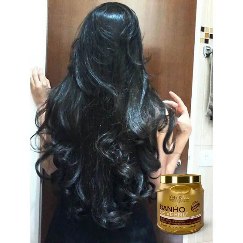 Intense hydration and shine with Forever Liss Banho de Verniz Hair Mask