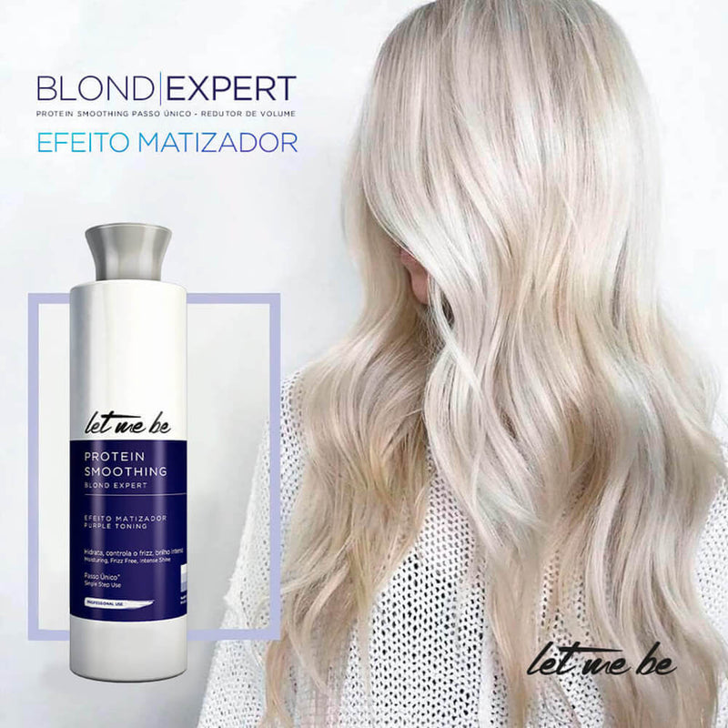 Let Me Be Blond Protein Smoothing Toner with tinting effect for blonde tones