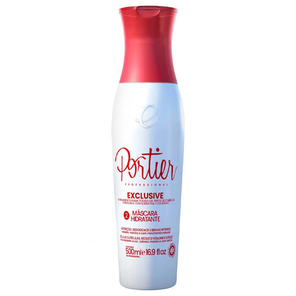 Portier Exclusive Progressive Brush 2x500ml | Brazilian Keratin Treatment for Frizz-Free, Smooth Hair