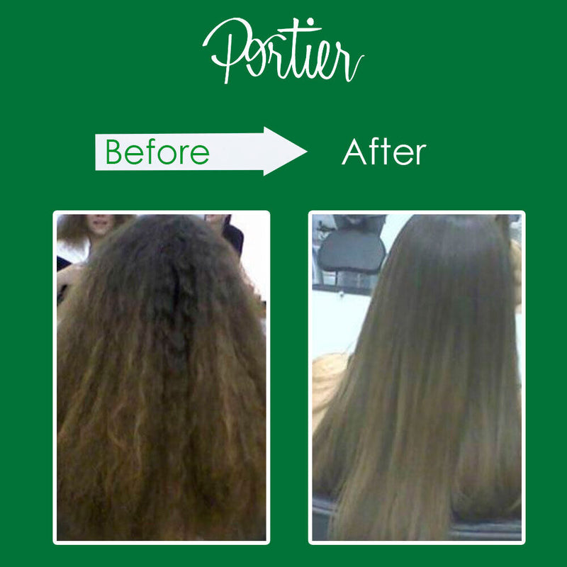 Portier Unique Hair Alignment Brilho Intenso - Portier | Tratamento de Queratina Brasileira | Escova Progressiva | Sistema de Alisamento Alisador