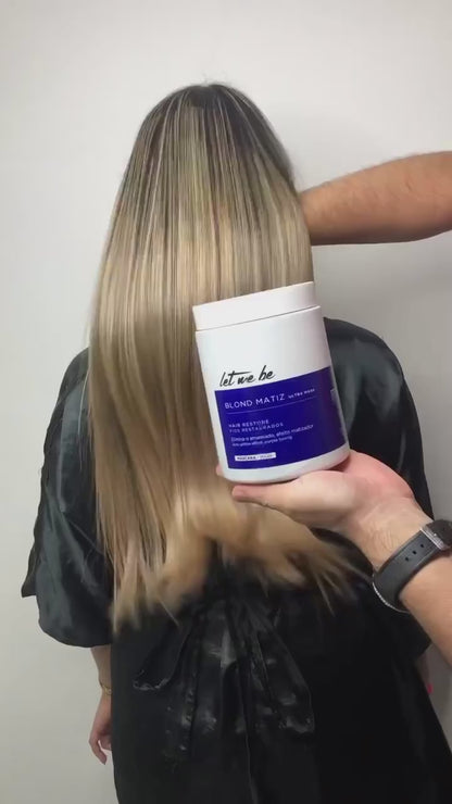 B-Btox Blond Platinum Effect Mask for smooth, shiny blonde hair