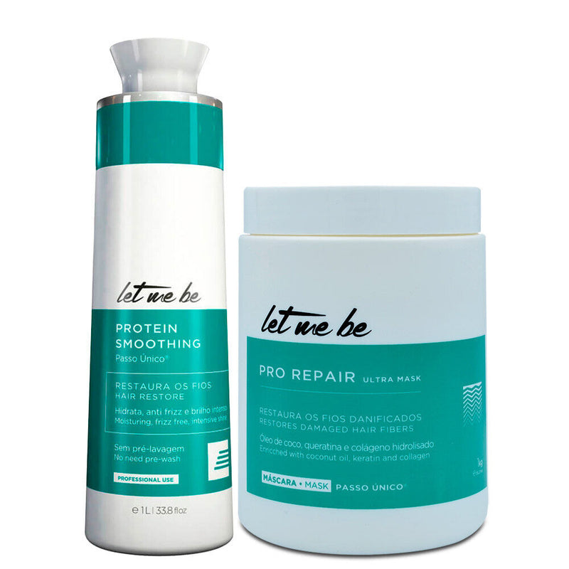 Le Me Be Progressive Protein Smoothing 1 liter + Btox Capillary Pro Repair Kit 1kg - Let Me Be | Brazilian Keratin Treatment