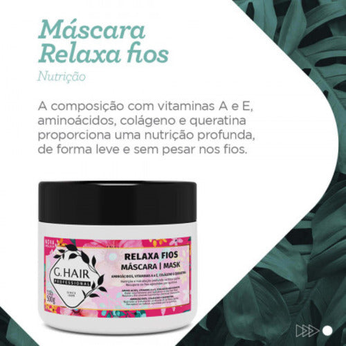 G.Hair Relaxa Fios Mask Mascarilla Nutrición e Hidratación 500g/Cuidado en el Hogar