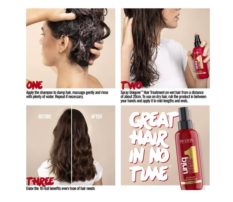 Revlon Professional UNIQONE Hair Treatment – Classic Fragrance with Multi-Benefit Formula