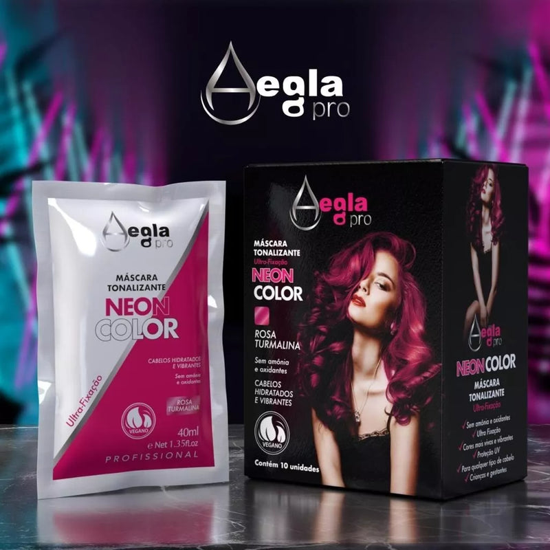 Aegla Neon Color Máscara tonificante de turmalina rosa 40ml-1,35 oz