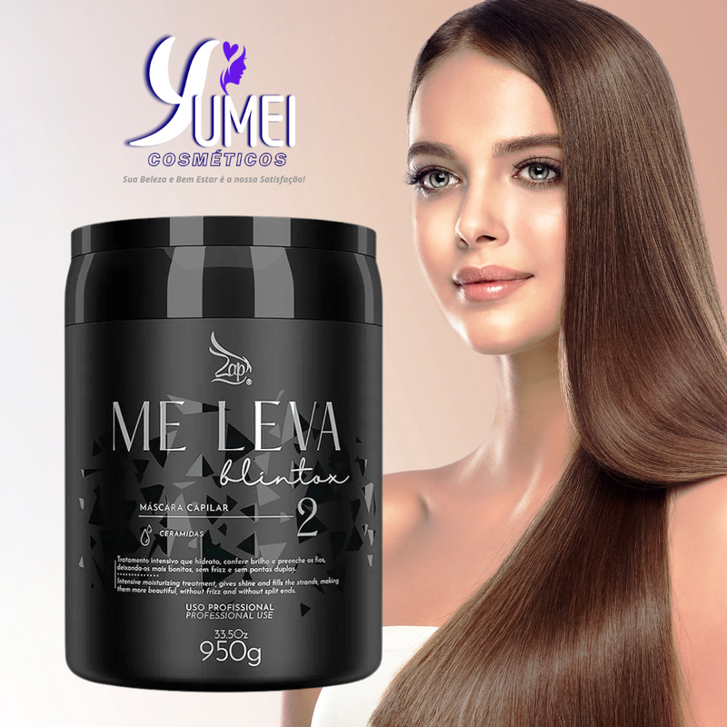 Application of Blintox Zap Me Leva Disciplining Hair Mask – Step-by-step for smooth, shiny hair.