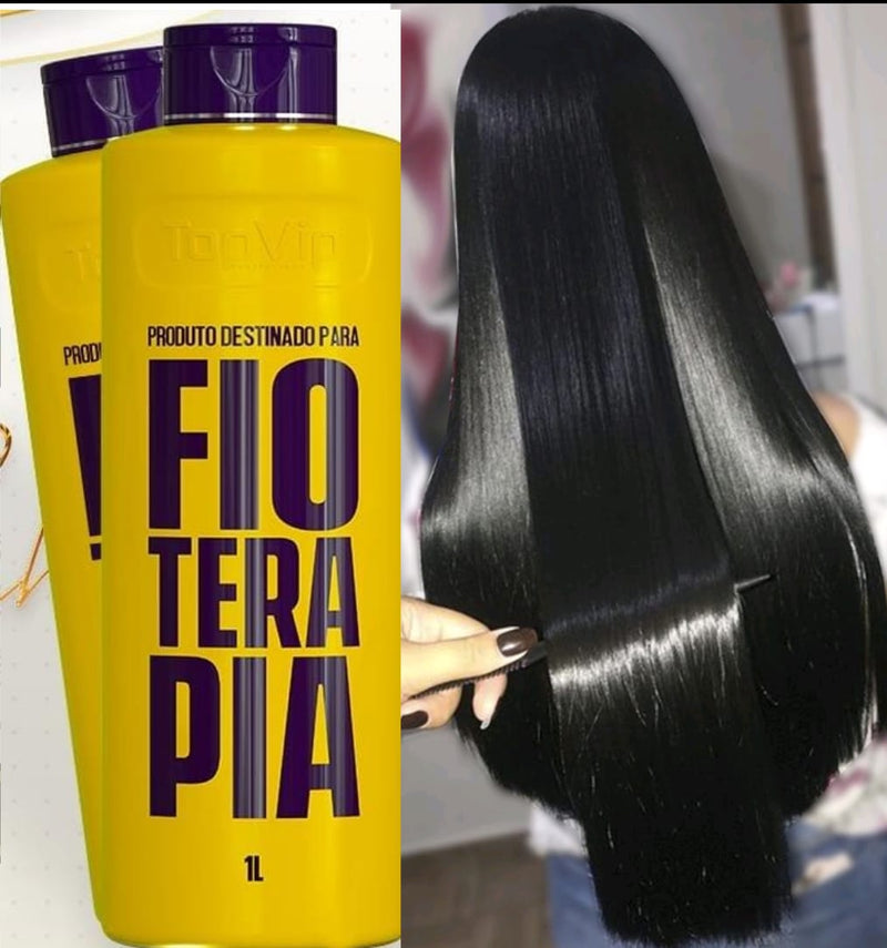 Top Vip Cosmetic Topterapia Brazilian Keratin Treatment - 1000ml for Straightening and Smoothing