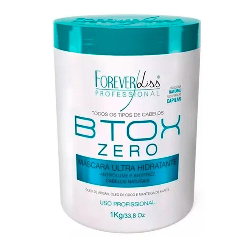 Forever Liss Btox Zero Volume Reducer 1kg for Frizz-Free Brazilian Keratin Treatment