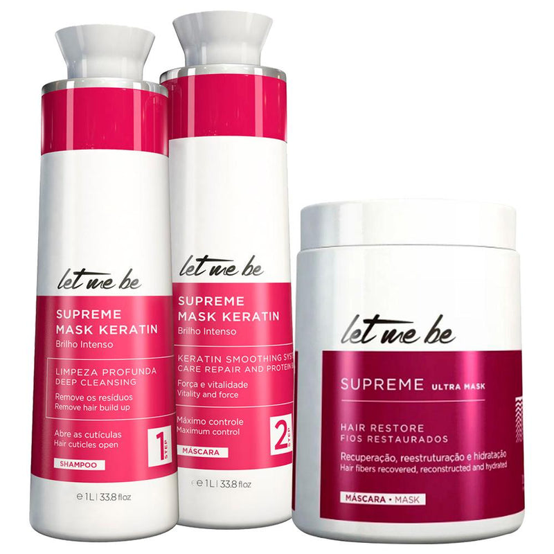 Let Me Be Supreme Progressive Kit with BBtox Anti-Aging Mask for Smoother Hair