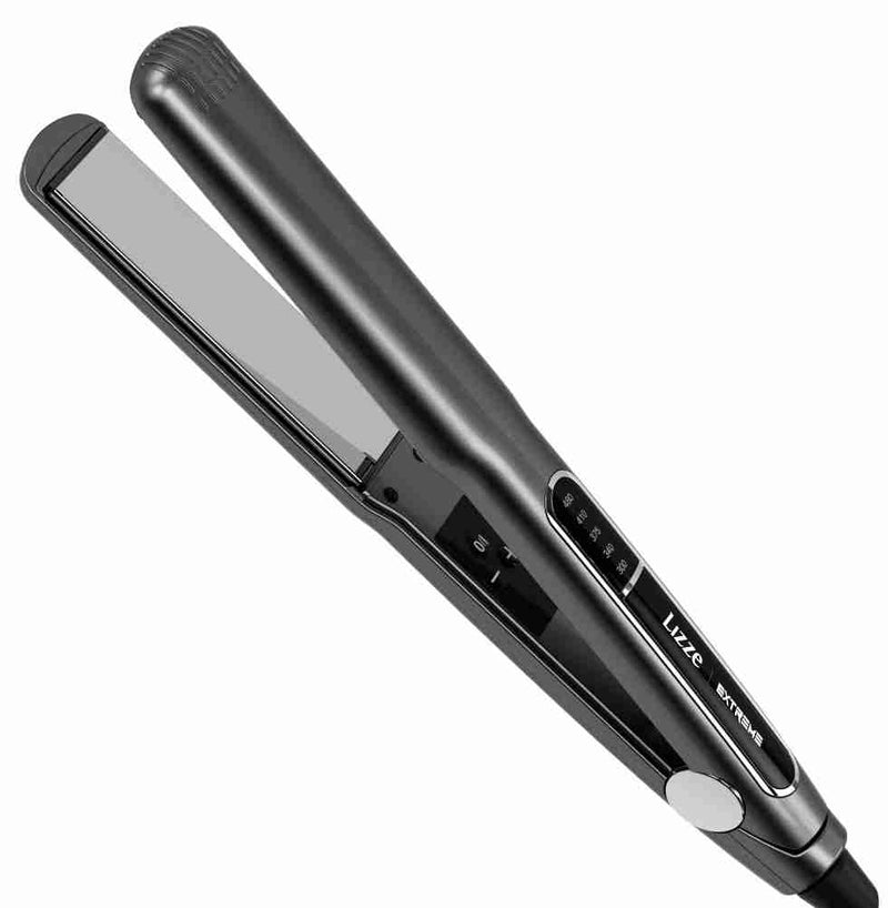 Lizze Extreme Professional Hair Straightener | Original Nano Titanium Technology Straightens Dry, Frizzy Hair Curls | 250 Deg. C. (480'f) - 110 Volts