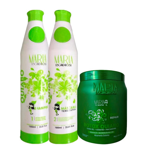 Kit Bonequinha Escandalosa Progressive Okra + Btox Okra - Bonequinha Escandalosa | Brazilian Keratin Treatment