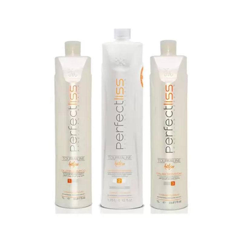 Perfect Liss Anti-Frizz Progressive Treatment Kit with Conditioning Shampoo and pH Stabilizer for smooth, frizz-free hair