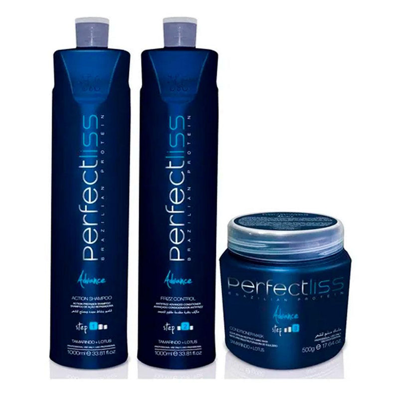 Perfectliss Advance Formaldehyde-Free 3-Step Kit for Smoother, Frizz-Free Hair